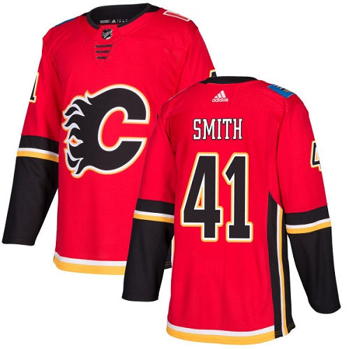 Mike Smith Calgary Flames red jersey