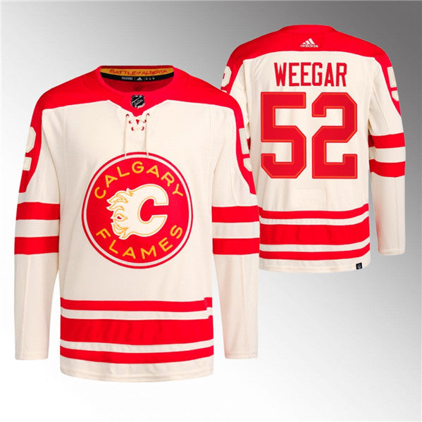 MacKenzie Weegar Calgary Flames cream Classic jersey