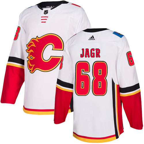Jaromir Jagr Calgary Flames white Away jersey