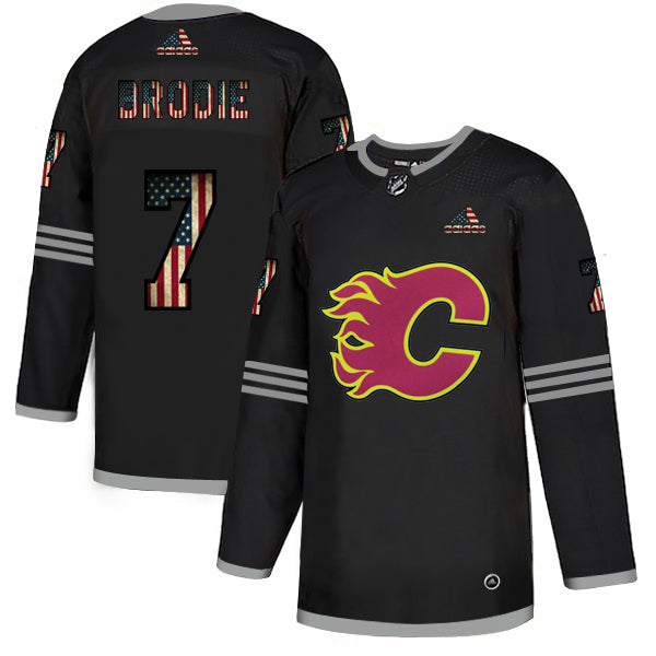 TJ Brodie Calgary Flames grey jersey