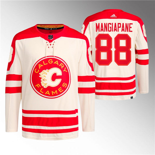 Andrew Mangiapane Calgary Flames cream Classic jersey