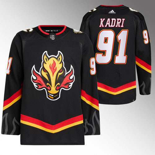 Nazem Kadri Calgary Flames black Reverse Retro jersey