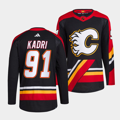 Nazem Kadri Calgary Flames black Reverse Retro jersey
