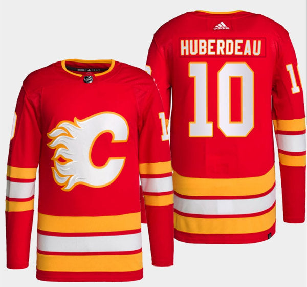 Custom Calgary Flames red jersey