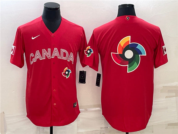 Canada Baseball red Classic jersey