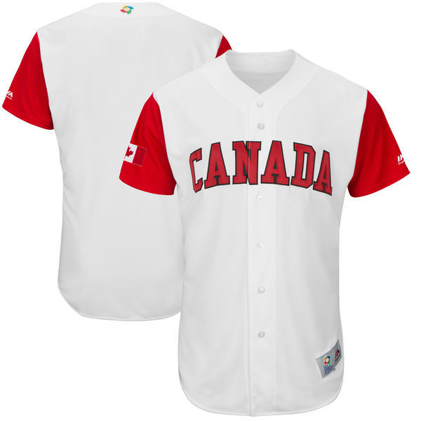 Majestic Canada Baseball white Classic jersey