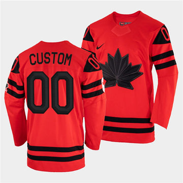 Custom Team Canada red jersey