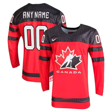 Custom Team Canada red jersey