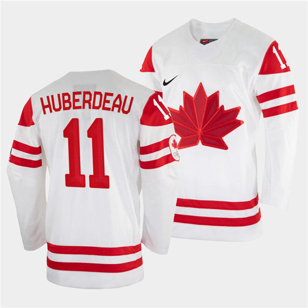 Jonathan Huberdeau Team Canada white jersey