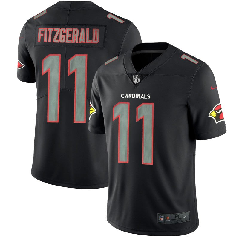 Cardinals #11 Larry Fitzgerald 2018 Black Impact Jersey