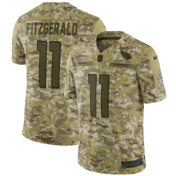 Cardinals #11 Larry Fitzgerald 2018 Camo Salute to Service Jersey