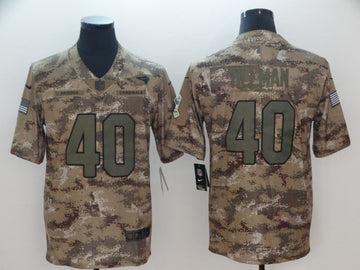 Cardinals # 40 Pat Tillman 2018 Camo Salute to Service Retired Player Jersey