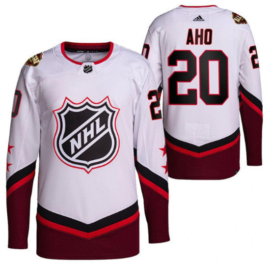 Sebastian Aho Carolina Hurricanes white All-Star jersey