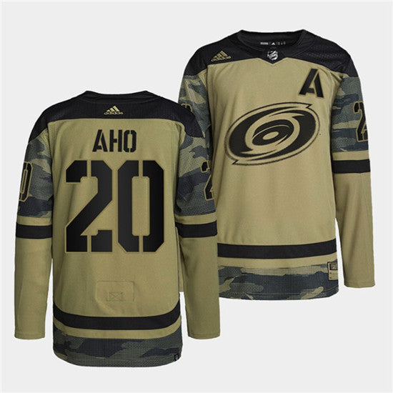 Sebastian Aho Carolina Hurricanes camo Camo jersey