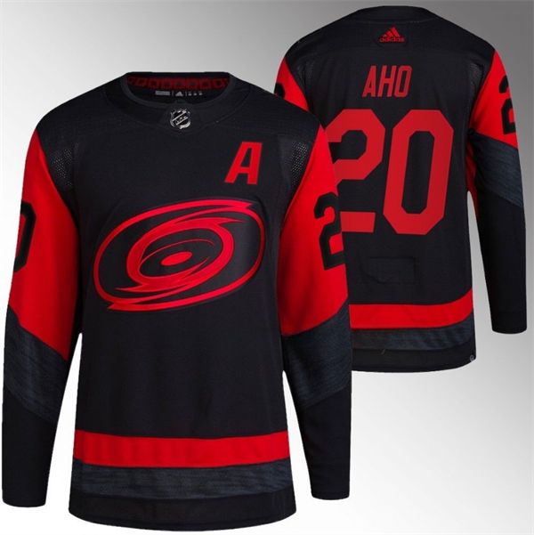 Sebastian Aho Carolina Hurricanes black Stadium Series jersey