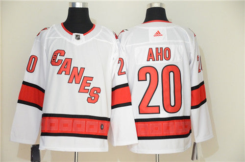 Sebastian Aho Carolina Hurricanes white jersey