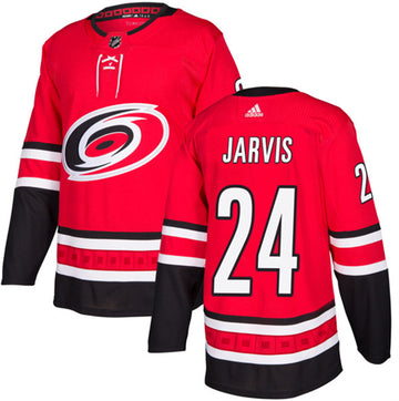 Seth Jarvis Carolina Hurricanes red jersey