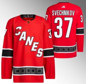 Andrei Svechnikov Carolina Hurricanes red Reverse Retro jersey