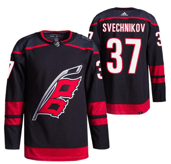 Andrei Svechnikov Carolina Hurricanes black Alternate jersey