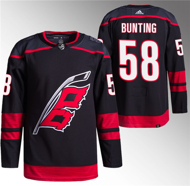 Michael Bunting Carolina Hurricanes black jersey