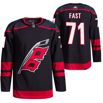 Jesper Fast Carolina Hurricanes black jersey