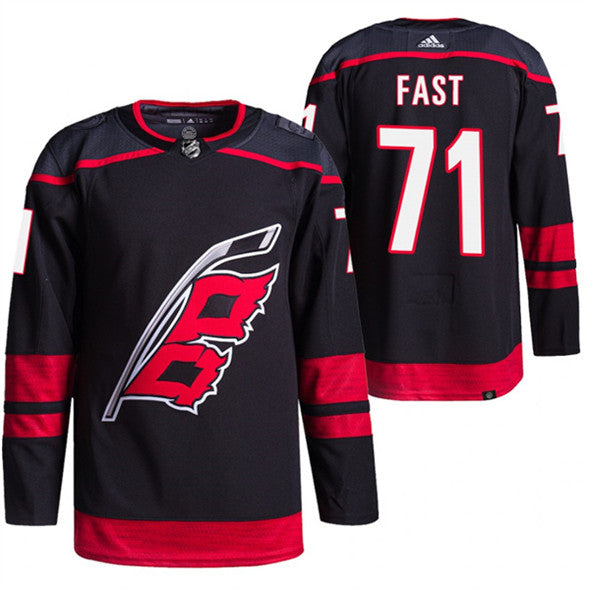 Jesper Fast Carolina Hurricanes black jersey
