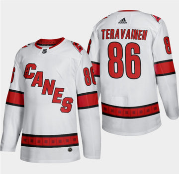 Teuvo Teravainen Carolina Hurricanes white jersey