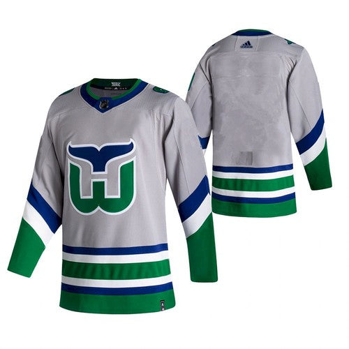 Custom Carolina Hurricanes grey Reverse Retro jersey