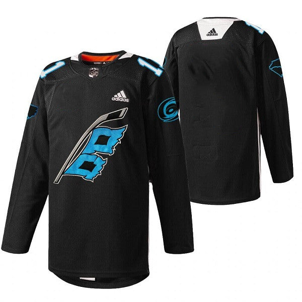 Custom Carolina Hurricanes black jersey