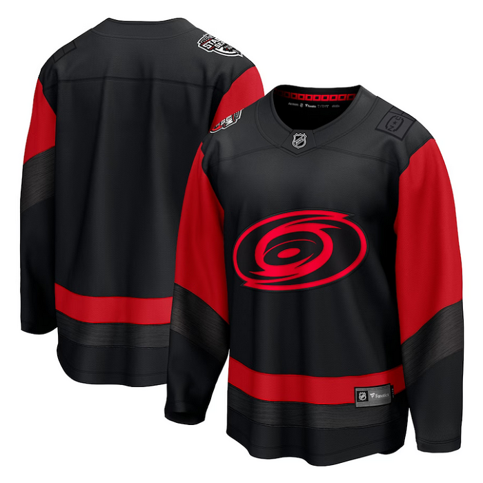 Custom Carolina Hurricanes black Stadium Series jersey