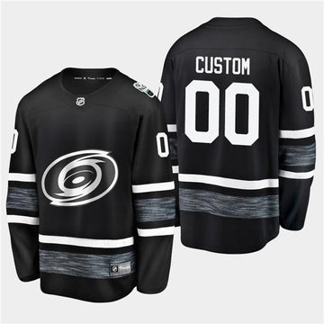 Custom Carolina Hurricanes black jersey