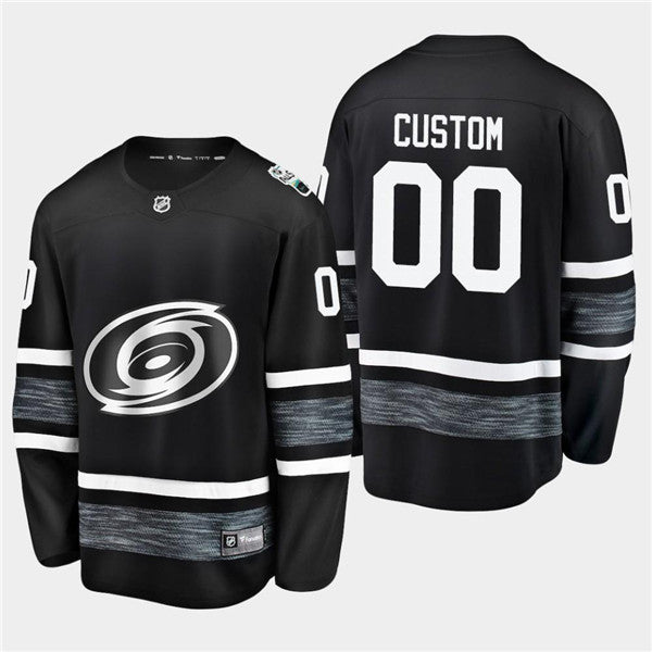 Custom Carolina Hurricanes black jersey