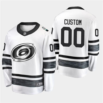 Custom Carolina Hurricanes white jersey