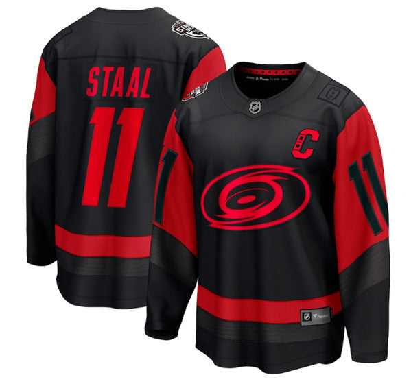 Custom Carolina Hurricanes black Stadium Series jersey