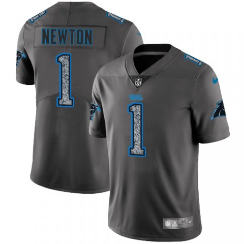 Carolina Panthers #1 Cam Newton 2019 Gray Fashion Static Jersey