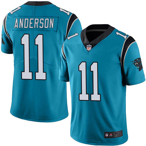 Carolina Panthers #11 Robby Anderson Blue Jersey