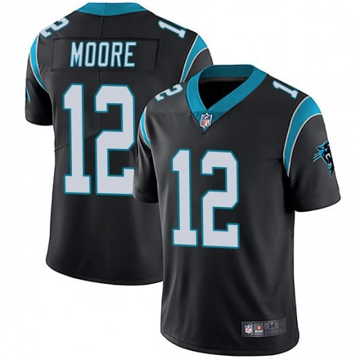 Carolina Panthers #12 DJ Moore Black Jersey