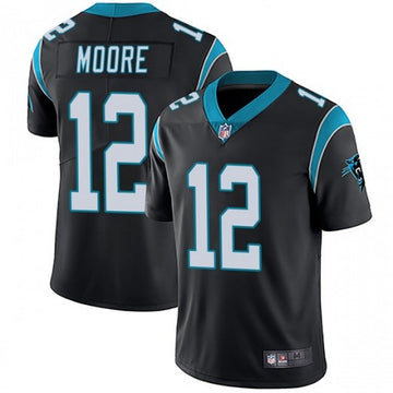 Carolina Panthers #12 DJ Moore Black Jersey
