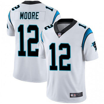 Carolina Panthers #12 DJ Moore White Jersey