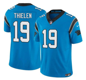 Adam Thielen Carolina Panthers blue FUSE jersey