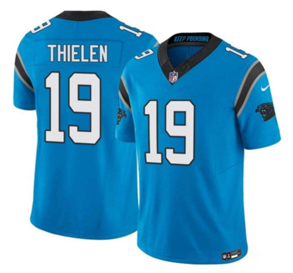 Adam Thielen Carolina Panthers blue FUSE jersey