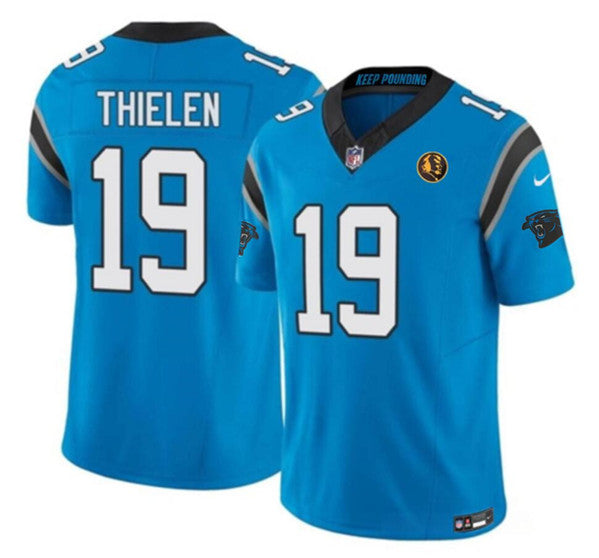 Adam Thielen Carolina Panthers blue FUSE jersey