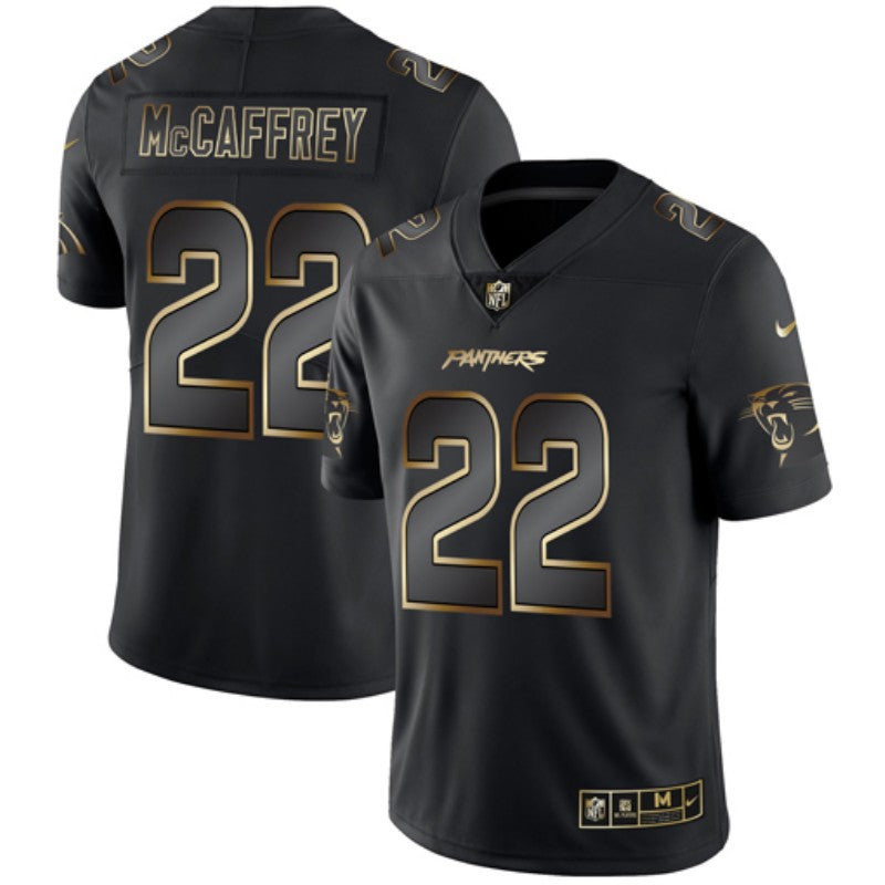 Carolina Panthers #22 Christian McCaffrey 2019 Black Gold Edition Jersey
