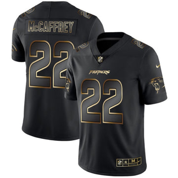 Carolina Panthers #22 Christian McCaffrey 2019 Black Gold Edition Jersey