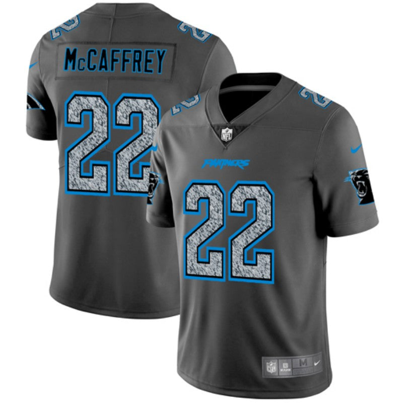 Carolina Panthers #22 Christian McCaffrey 2019 Gray Fashion Static Jersey