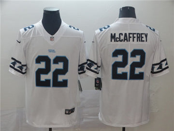 Carolina Panthers #22 Christian McCaffrey White 2019 Team Logo Cool Edition Jersey