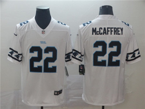 Carolina Panthers #22 Christian McCaffrey White 2019 Team Logo Cool Edition Jersey