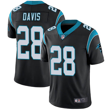 Carolina Panthers #28 Mike Davis Black Jersey