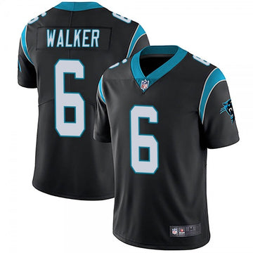 Carolina Panthers #6 PJ Walker Black Jersey