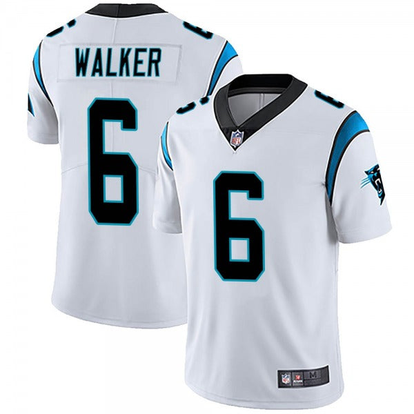 Carolina Panthers #6 PJ Walker White Jersey